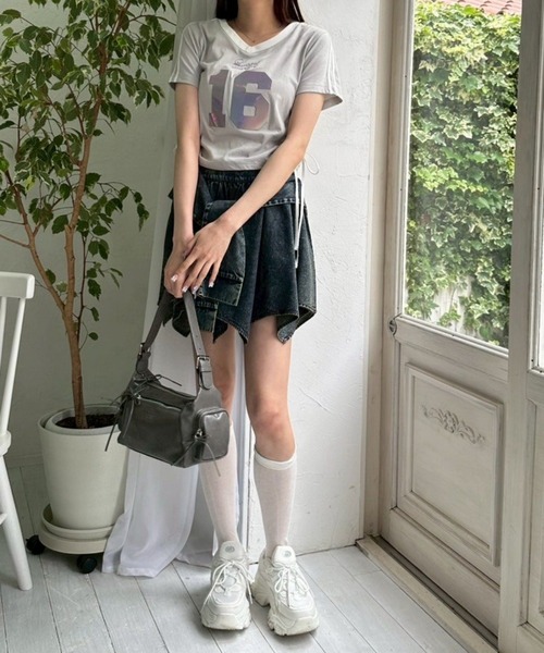 OLIVE des OLIVE(オリーブデオリーブ)の「腰巻きミニスカート(スカート・レディース・ブラック系その他/ワンウォッシュ・FREE)」の21枚目の写真