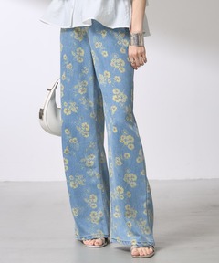 AMERI アメリFIORE PRINT DENIM PANTS デニム FIORE PRINT DENIM PANTS（デニムパンツ）｜Ameri（アメリ）の