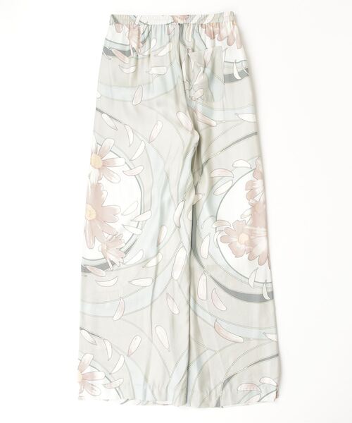 Sov.（ソブ）の「レーヨンフラワープリントパンツ（その他パンツ・レディース・ミント・36/38）」の2枚目の写真