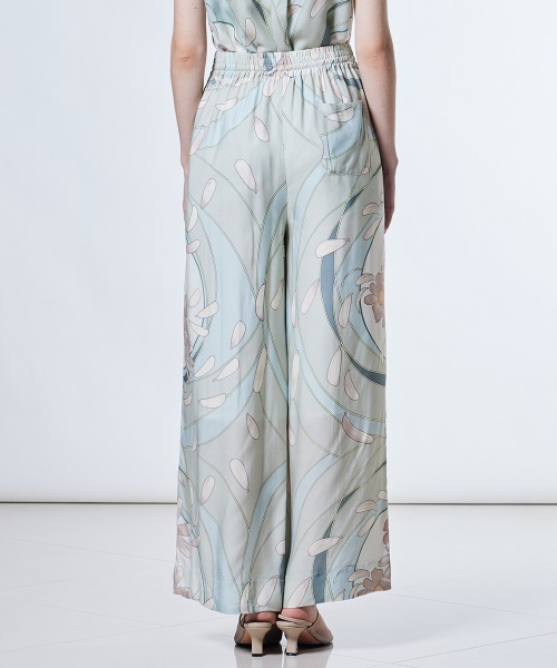 Sov.（ソブ）の「レーヨンフラワープリントパンツ（その他パンツ・レディース・ミント・36/38）」の5枚目の写真