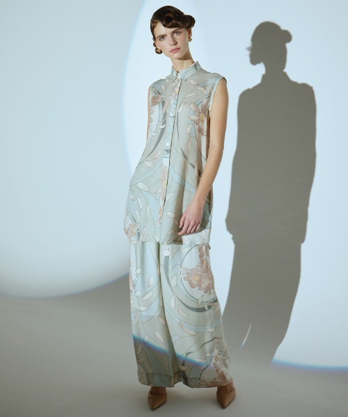 Sov.（ソブ）の「レーヨンフラワープリントパンツ（その他パンツ・レディース・ミント・36/38）」の12枚目の写真