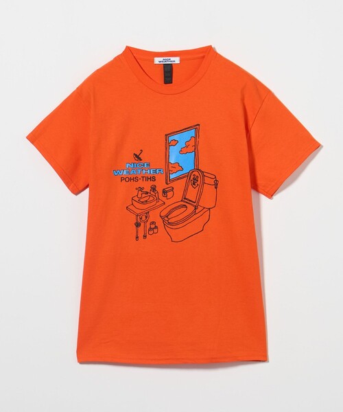 HUF オレンジ ジップアップシャツ M