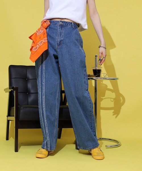 NERDY（ノルディ）の「NYローカットデニムパンツ（デニムパンツ・メンズ・ホワイト/ネイビー/ブルー・M/L/SS/S）」の9枚目の写真