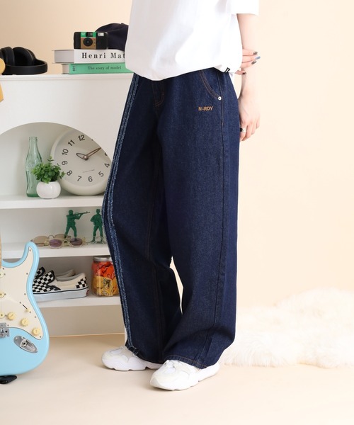 NERDY（ノルディ）の「NYローカットデニムパンツ（デニムパンツ・メンズ・ホワイト/ネイビー/ブルー・M/L/SS/S）」の6枚目の写真