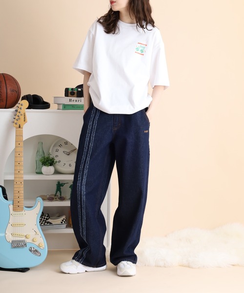 NERDY（ノルディ）の「NYローカットデニムパンツ（デニムパンツ・メンズ・ホワイト/ネイビー/ブルー・M/L/SS/S）」の8枚目の写真