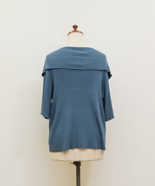 CLETTE(クレット)の「ダブルジップリブニット(ニット/セーター・レディース・ブルー/チャコールグレー/ブラック・LL/3L/4L)」の20枚目の写真
