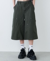 AIVER　ワイドクォーターダブルニーパンツ