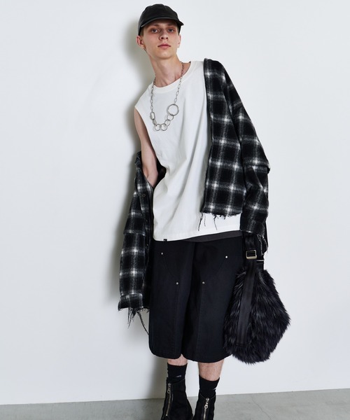 AIVER（アイバー）の「AIVER　ワイドクォーターダブルニーパンツ（その他パンツ・メンズ・ダークグレー/カーキ/ブラック・LARGE/MEDIUM/SMALL）」の22枚目の写真