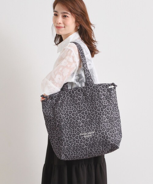 ITS'DEMO（イッツデモ）の「【A4対応】アニマルプリントトート（トートバッグ・レディース・ブラック系3/ブラック系/ダークブラウン系3/グレー系・00）」の5枚目の写真