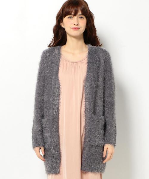 Another Edition(アナザーエディション)の「フェザー2ポケットカーディガン/AEBC フェザー 2POC CGN(カーディガン/ボレロ・レディース・ライトグレー/ダークグレー・フリー)」の9枚目の写真