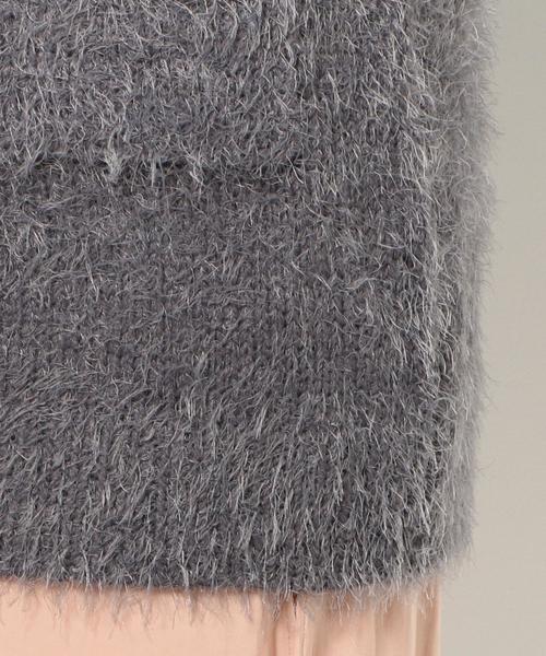 Another Edition(アナザーエディション)の「フェザー2ポケットカーディガン/AEBC フェザー 2POC CGN(カーディガン/ボレロ・レディース・ライトグレー/ダークグレー・フリー)」の3枚目の写真