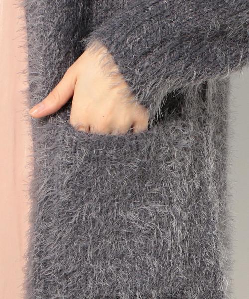 Another Edition(アナザーエディション)の「フェザー2ポケットカーディガン/AEBC フェザー 2POC CGN(カーディガン/ボレロ・レディース・ライトグレー/ダークグレー・フリー)」の5枚目の写真