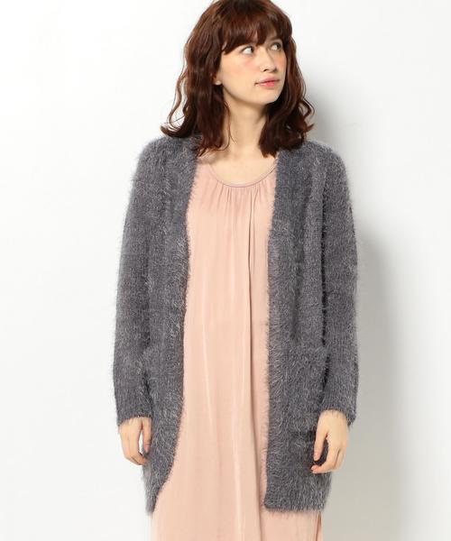 Another Edition(アナザーエディション)の「フェザー2ポケットカーディガン/AEBC フェザー 2POC CGN(カーディガン/ボレロ・レディース・ライトグレー/ダークグレー・フリー)」の14枚目の写真