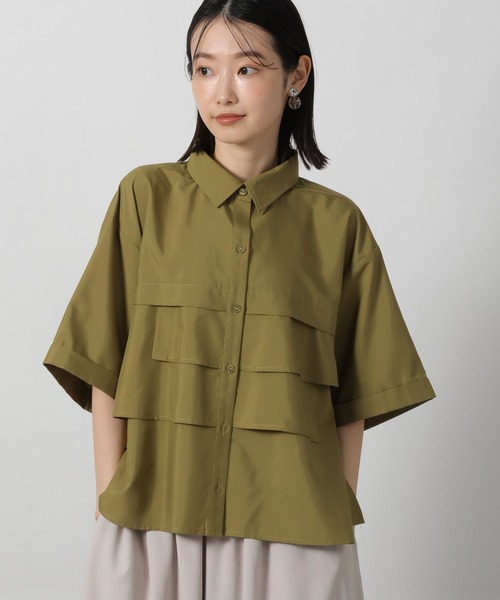 セール】ティアードシャツ6分袖 / 575935（シャツ/ブラウス）｜LAKOLE