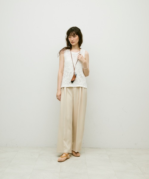 Lutim by u(ルチバイユー)の「Mesh flat ballet shoes / メッシュフラットバレエシューズ(バレエシューズ・レディース・ベージュ/ブラック・37/39)」の11枚目の写真