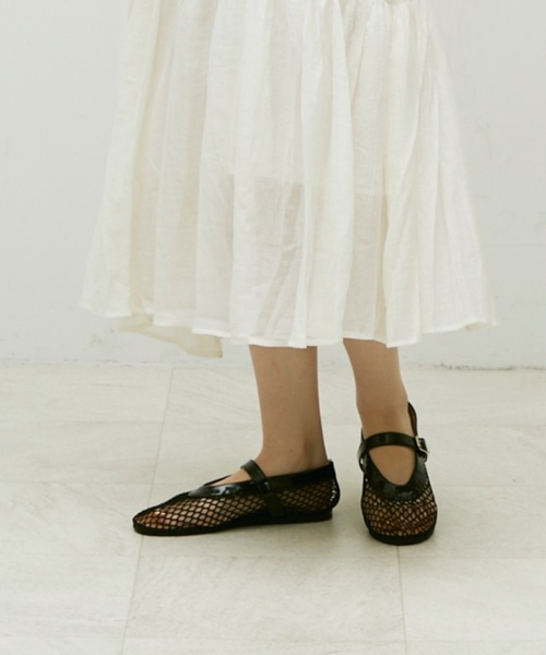 バレエシューズ MESH BALLET FLATS Mesh flat ballet shoes / メッシュフラットバレエシューズ