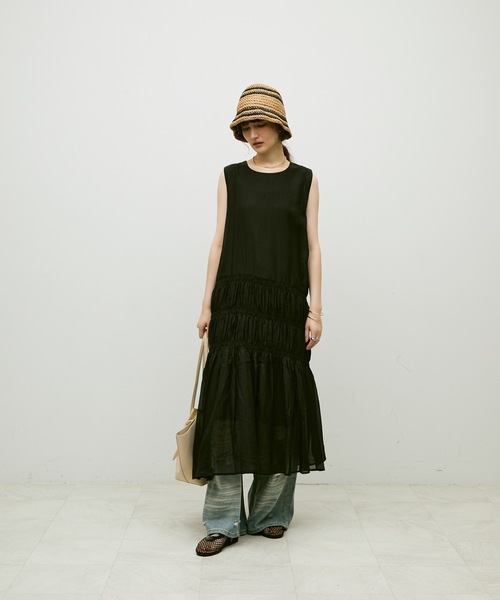 Lutim by u(ルチバイユー)の「Mesh flat ballet shoes / メッシュフラットバレエシューズ(バレエシューズ・レディース・ベージュ/ブラック・37/39)」の7枚目の写真
