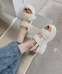 IRADOWL | Wベルト厚底サンダル(サンダル)