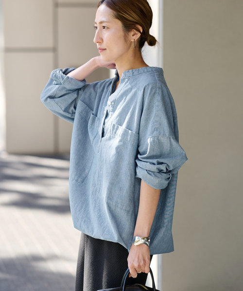 FRAMeWORK シアサッカードロストシャツ 新品タグ付】FRAMeWORK シアサッカードロストシャツ シャツ