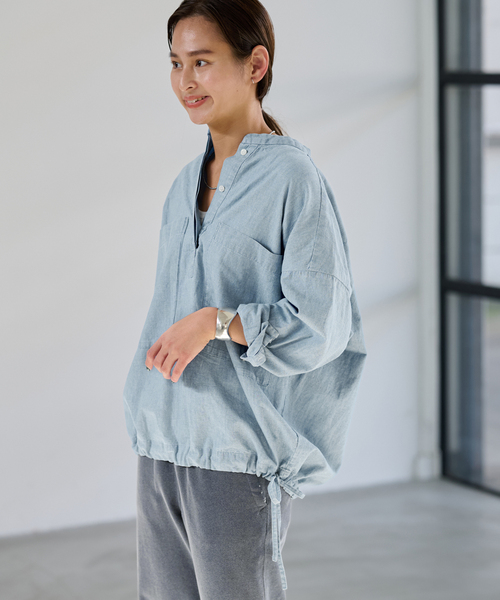 【新品・タグ付】FRAMeWORK ダンガリードロストシャツ FRAMeWORK｜≪追加≫ダンガリードロストシャツ | Rakuten