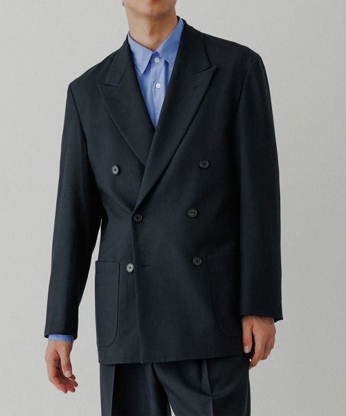 ムータマリン　ダブルブレストジャケット 　セットアップ　上下セット Garage セットアップ Garageroom DOUBLE-BREASTED SUIT SETUP