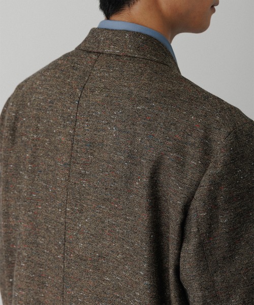 ADAM ET ROPE'（アダムエロペ）の「ハードクロス ダブルブレストジャケット / セットアップ対応（テーラードジャケット・メンズ・ブラック/ブラウン系その他・M/L）」の20枚目の写真