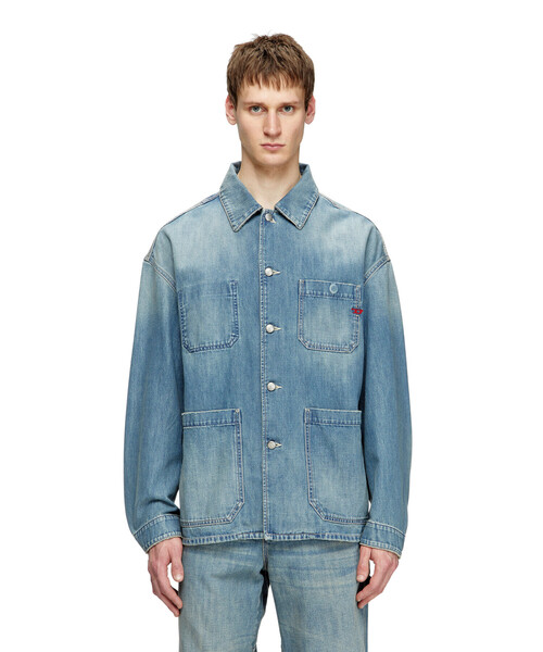 DIESEL(ディーゼル)の「メンズ デニムジャケット D-STACK-U(デニムジャケット・メンズ・インディゴブルー・SMALL/MEDIUM/LARGE/X-LARGE/X-SMALL)」の6枚目の写真