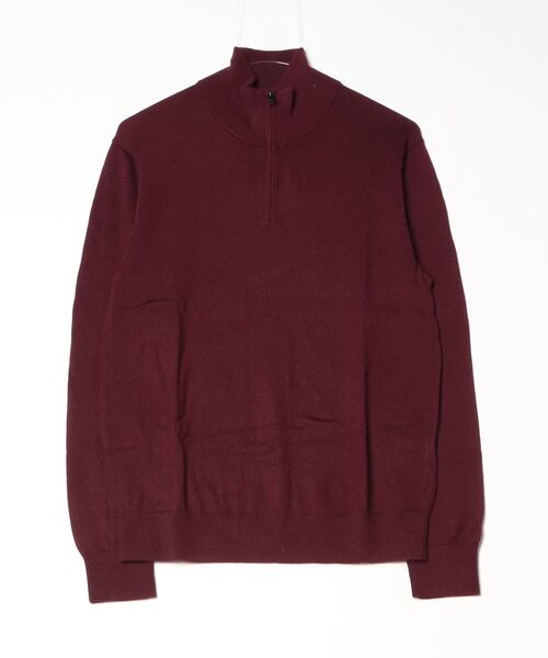 BANANA REPUBLIC FACTORY STORE（バナナリパブリック ファクトリーストア）の「BANANA REPUBLIC FACTORY STORE　　メリノウール ハーフジップ セーター（ニット/セーター・メンズ・ナチュラル/ブラック/ネイビー/ワイン・M/L/XL/S）」の6枚目の写真