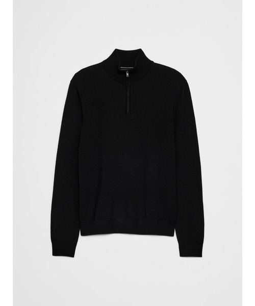 BANANA REPUBLIC FACTORY STORE（バナナリパブリック ファクトリーストア）の「BANANA REPUBLIC FACTORY STORE　　メリノウール ハーフジップ セーター（ニット/セーター・メンズ・ナチュラル/ブラック/ネイビー/ワイン・M/L/XL/S）」の5枚目の写真