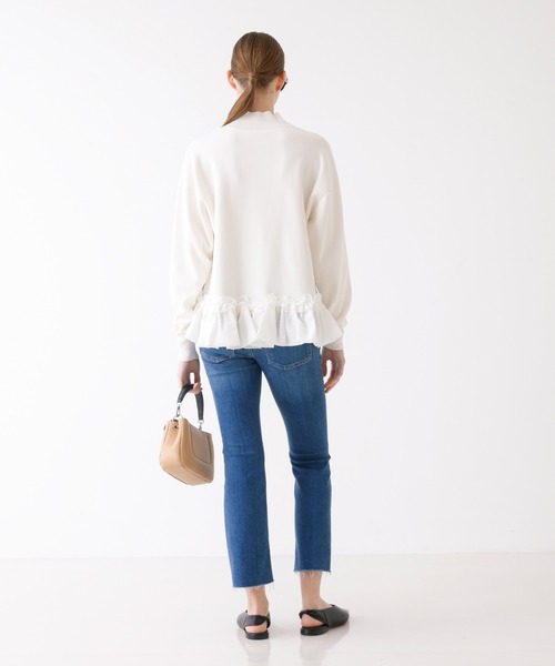 DESIGNWORKS（デザインワークス）の「裾フリルニット（ニット/セーター・レディース・ホワイト・38）」の11枚目の写真