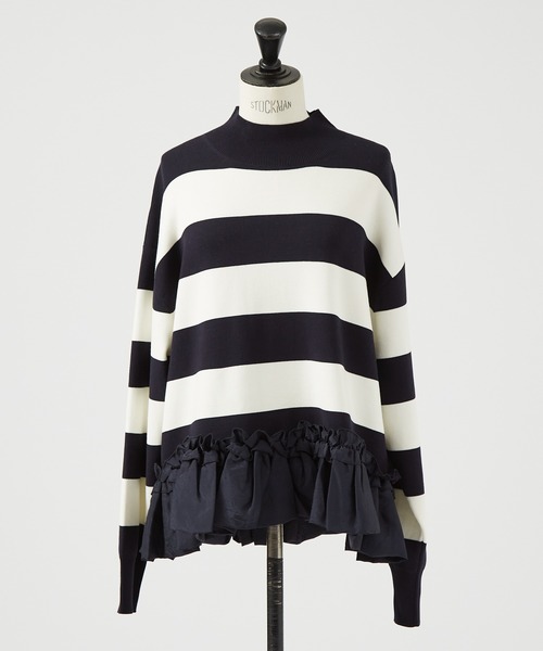 DESIGNWORKS（デザインワークス）の「裾フリルニット（ニット/セーター・レディース・ホワイト・38）」の9枚目の写真