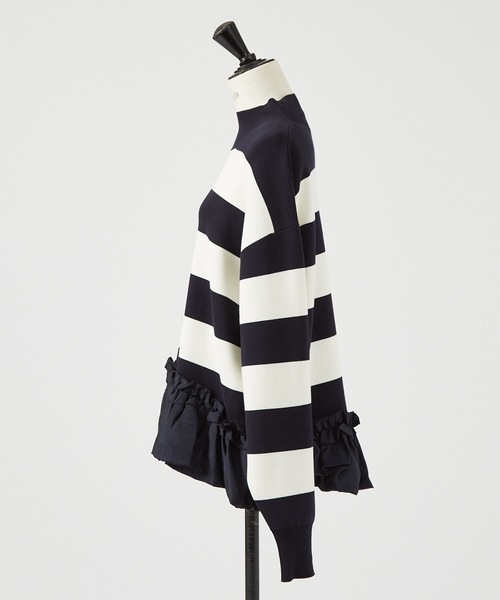 DESIGNWORKS（デザインワークス）の「裾フリルニット（ニット/セーター・レディース・ホワイト・38）」の8枚目の写真