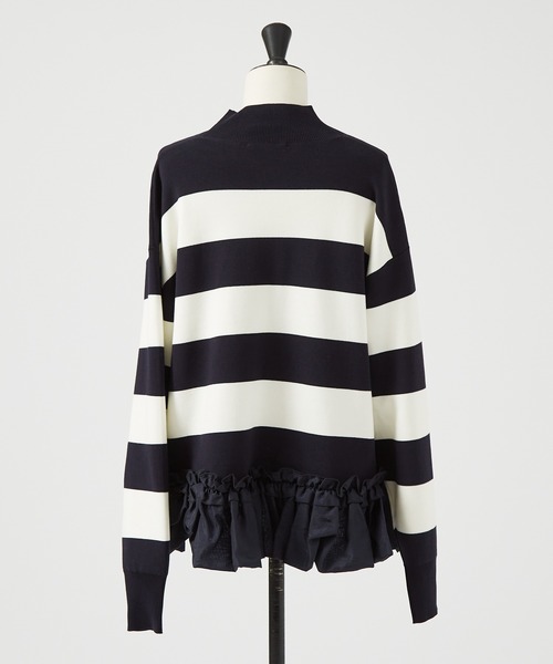 DESIGNWORKS（デザインワークス）の「裾フリルニット（ニット/セーター・レディース・ホワイト・38）」の7枚目の写真