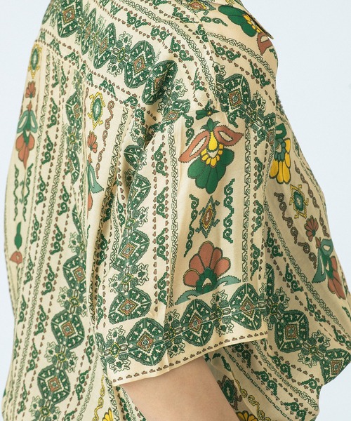 HLAADA（フラーダ）の「(HLAADA for ROSEBUD)FLOWER LINE SHORT SLEEVE SHIRTS（シャツ/ブラウス・レディース・ベージュ/バーガンディー・ONE SIZE）」の11枚目の写真
