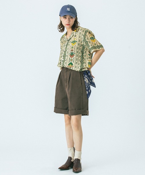 HLAADA（フラーダ）の「(HLAADA for ROSEBUD)FLOWER LINE SHORT SLEEVE SHIRTS（シャツ/ブラウス・レディース・ベージュ/バーガンディー・ONE SIZE）」の15枚目の写真