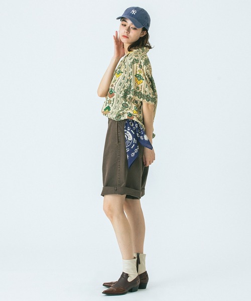 HLAADA（フラーダ）の「(HLAADA for ROSEBUD)FLOWER LINE SHORT SLEEVE SHIRTS（シャツ/ブラウス・レディース・ベージュ/バーガンディー・ONE SIZE）」の16枚目の写真