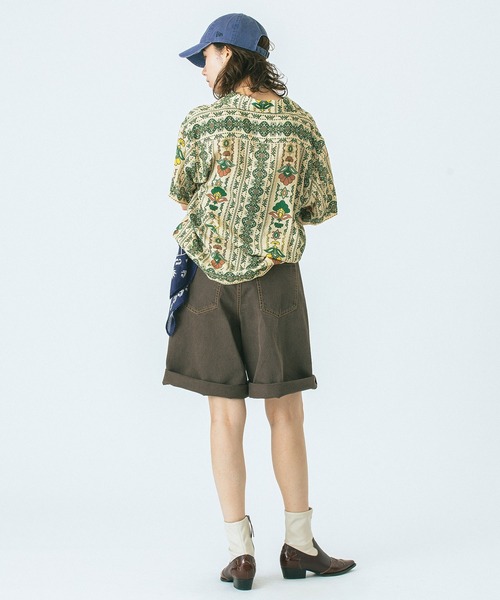 HLAADA（フラーダ）の「(HLAADA for ROSEBUD)FLOWER LINE SHORT SLEEVE SHIRTS（シャツ/ブラウス・レディース・ベージュ/バーガンディー・ONE SIZE）」の17枚目の写真