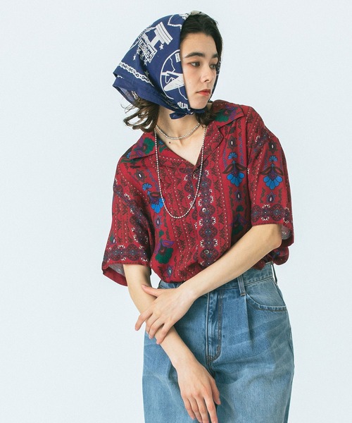 Rosebud シャツ　ブラウス セール】(HLAADA for ROSEBUD)EMBROIDERED SHIRT（シャツ