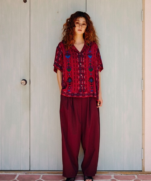【今季新品★未開封】ROSEBUD (HLAADA for ROSEBUD) HLAADA for ROSEBUD)EMBROIDERED SHIRT（シャツ/ブラウス