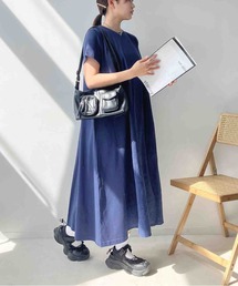 セール】〇後レースアップリボン前開きシャツワンピース（ワンピース
