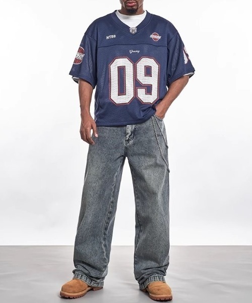 セール】ナンバリングメッシュフットボールTシャツ（Tシャツ