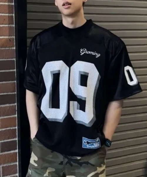 セール】ナンバリングメッシュフットボールTシャツ（Tシャツ