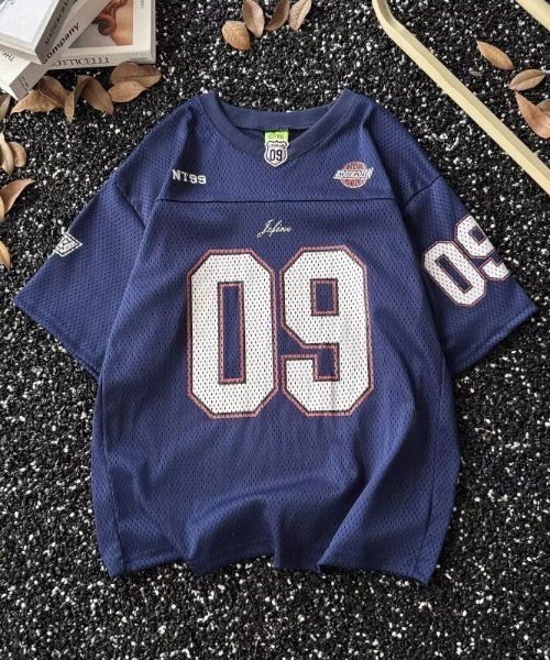 セール】ナンバリングメッシュフットボールTシャツ（Tシャツ