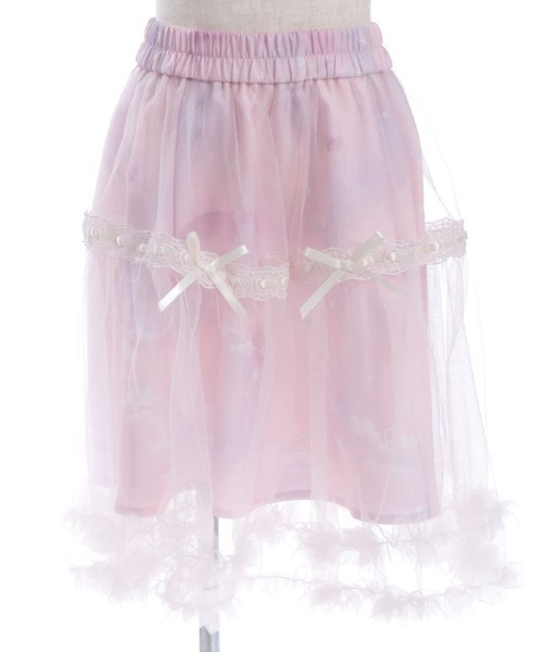 axes femme（アクシーズファム）の「スターリーチュールスカート（スカート・キッズ・ネイビー/ラベンダー・LARGE/X-LARGE/MEDIUM）」の2枚目の写真