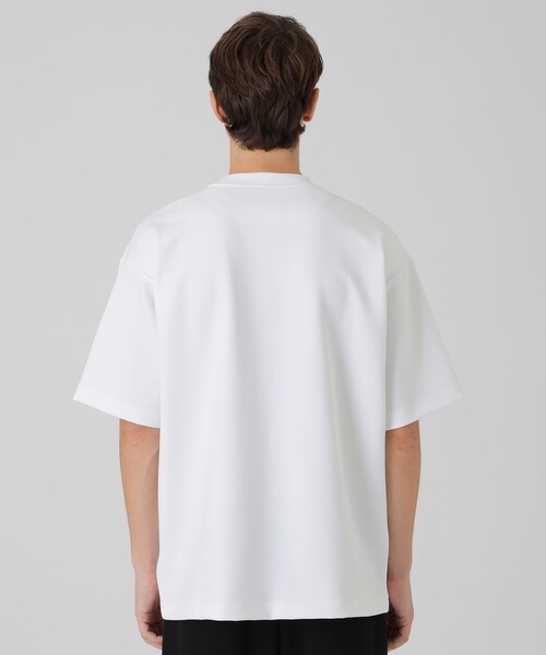 BLACK LABEL CRESTBRIDGE(ブラックレーベル・クレストブリッジ)の「【BLACK lab.×Admiral】ニットドッキングアイコンTシャツ(Tシャツ/カットソー・メンズ・オフホワイト/ブラック・M/L/XL)」の5枚目の写真