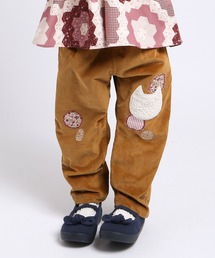 la poche biscuit（ラポシェビスキュイ）の「猫アップリケパンツ（その他パンツ・キッズ）」