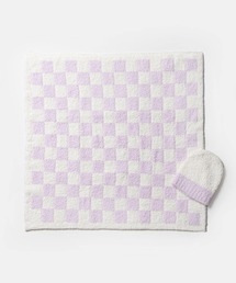 Kashwere(JVEGA)KASHWERE Baby Blanket  Check w/ Cap - Chenilla Cloud JVEFA `FbN xr[uPbg Lbvt(uPbg)