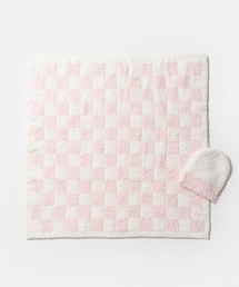 Kashwere（カシウエア）の「KASHWERE Baby Blanket  Check w/ Cap - Chenilla Cloud カシウェア チェック ベビーブランケット キャップ付き（ブランケット）」