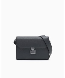 EMPORIO ARMANI | 【エンポリオ アルマーニ】フラップ付きショルダーバッグ タンブルレザー(ショルダーバッグ)