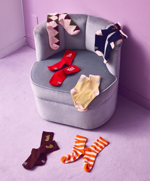 pairmanon（ペアマノン）の「ユニセックス 3足セット 配色ロゴ&総柄 ソックス（ソックス/靴下・キッズ・その他1/その他・M/L）」の11枚目の写真